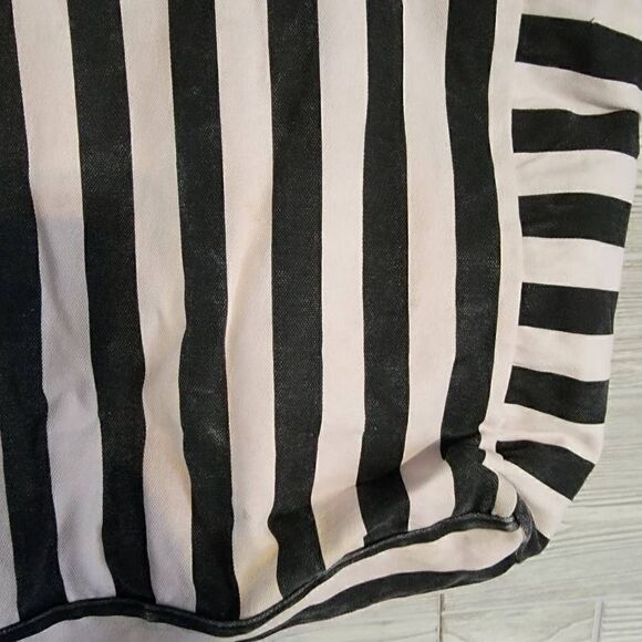 Victoria's Secret Baby Pink and Black Striped Tote - Picture 4 of 7